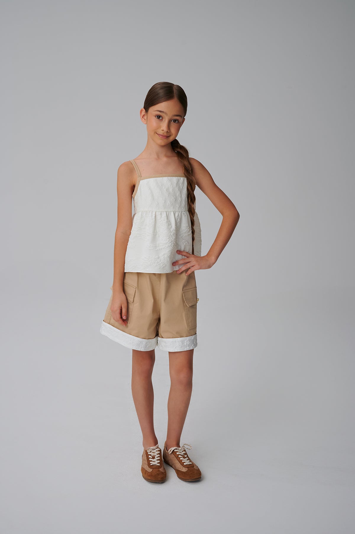 Girl White Blouse
