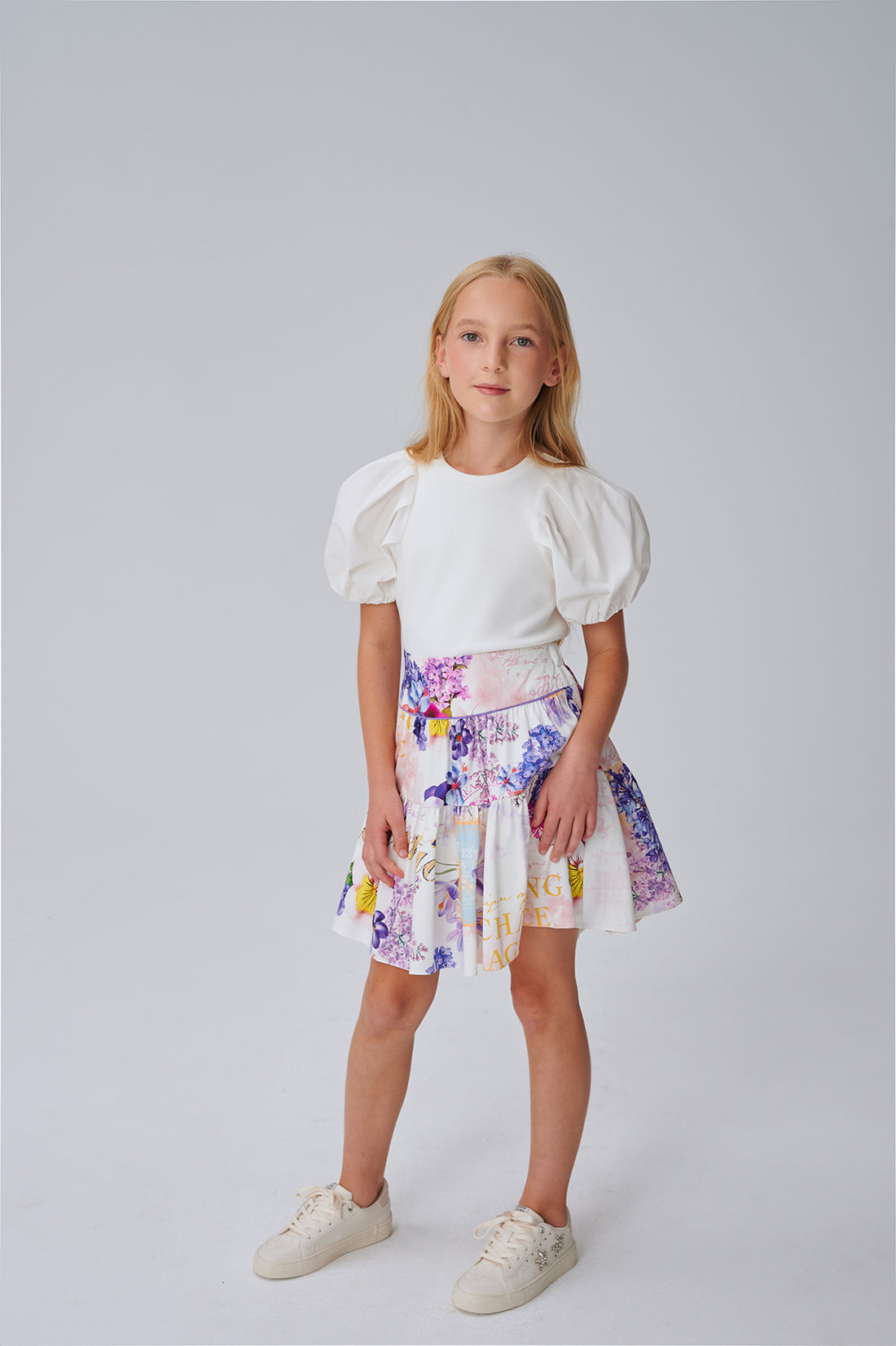 Girl White Blouse