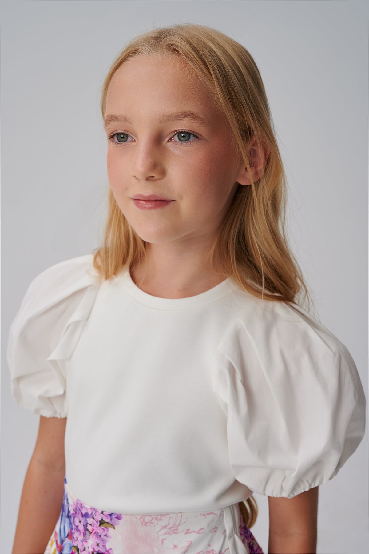 Girl White Blouse