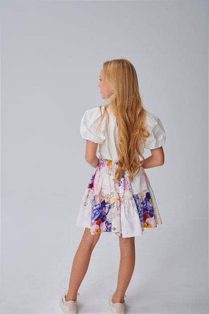 Girl White Blouse