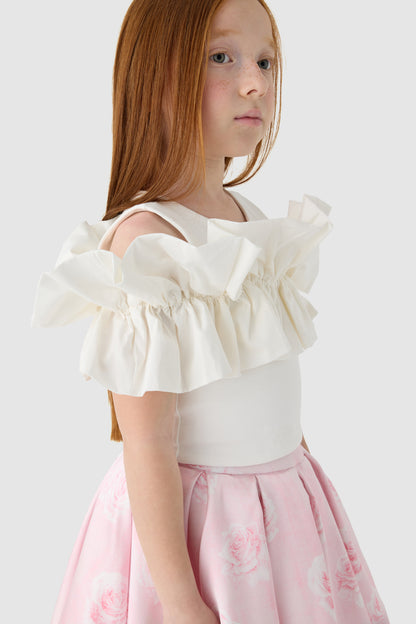 Girl White Blouse