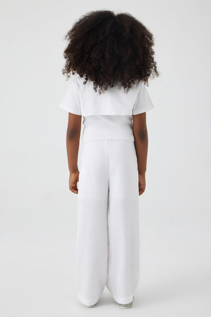 Girl White Blouse