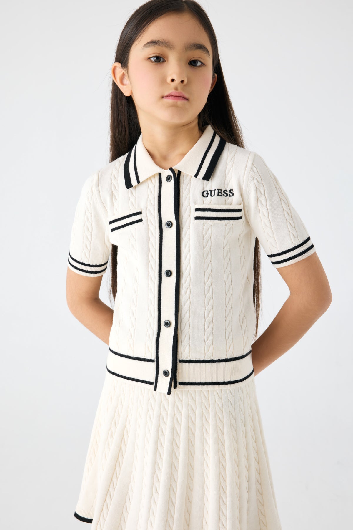Girl White Blouse