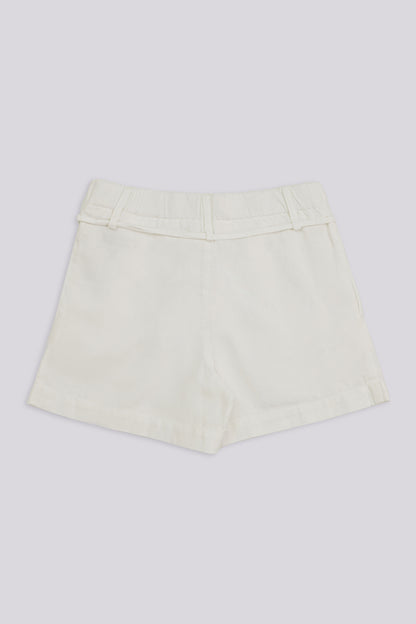 Girl White Shorts