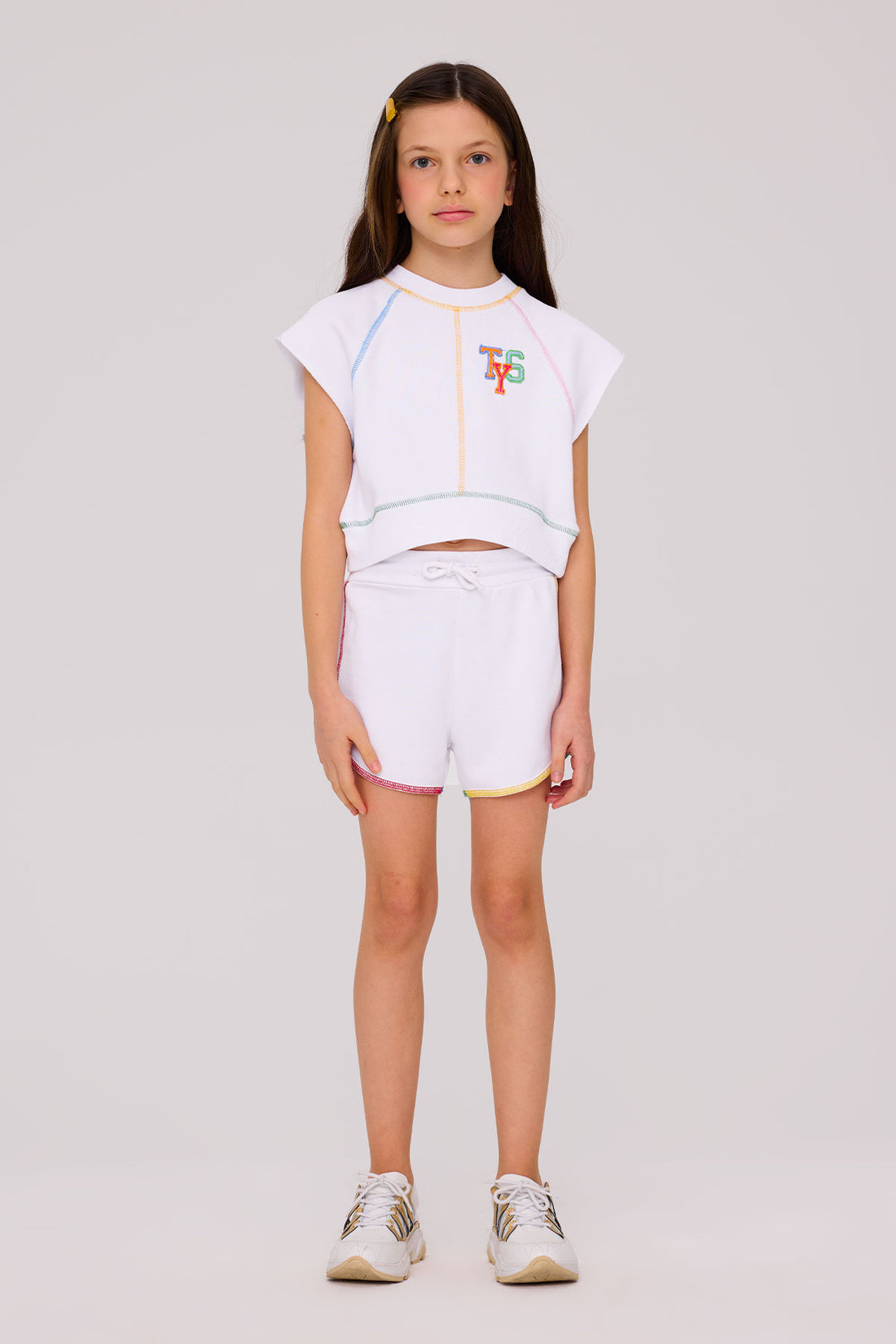 Girl White Shorts