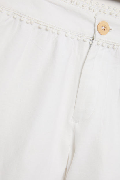 Girl White Shorts