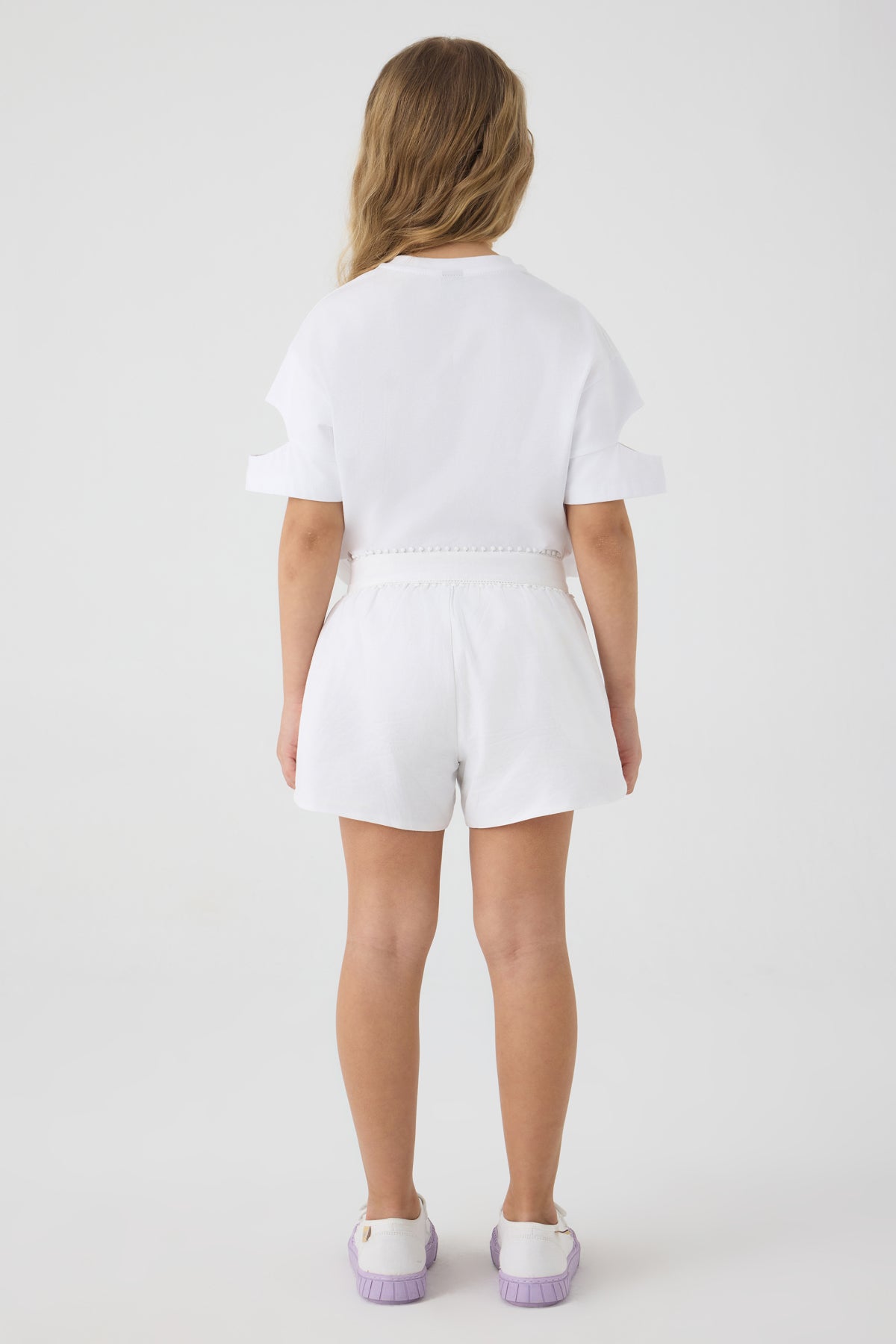 Girl White Shorts