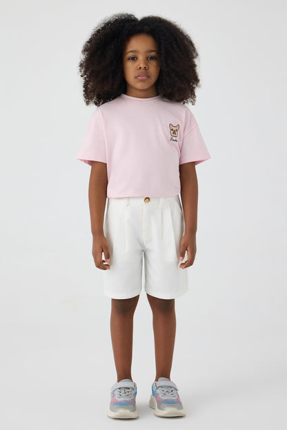 Girl White Shorts