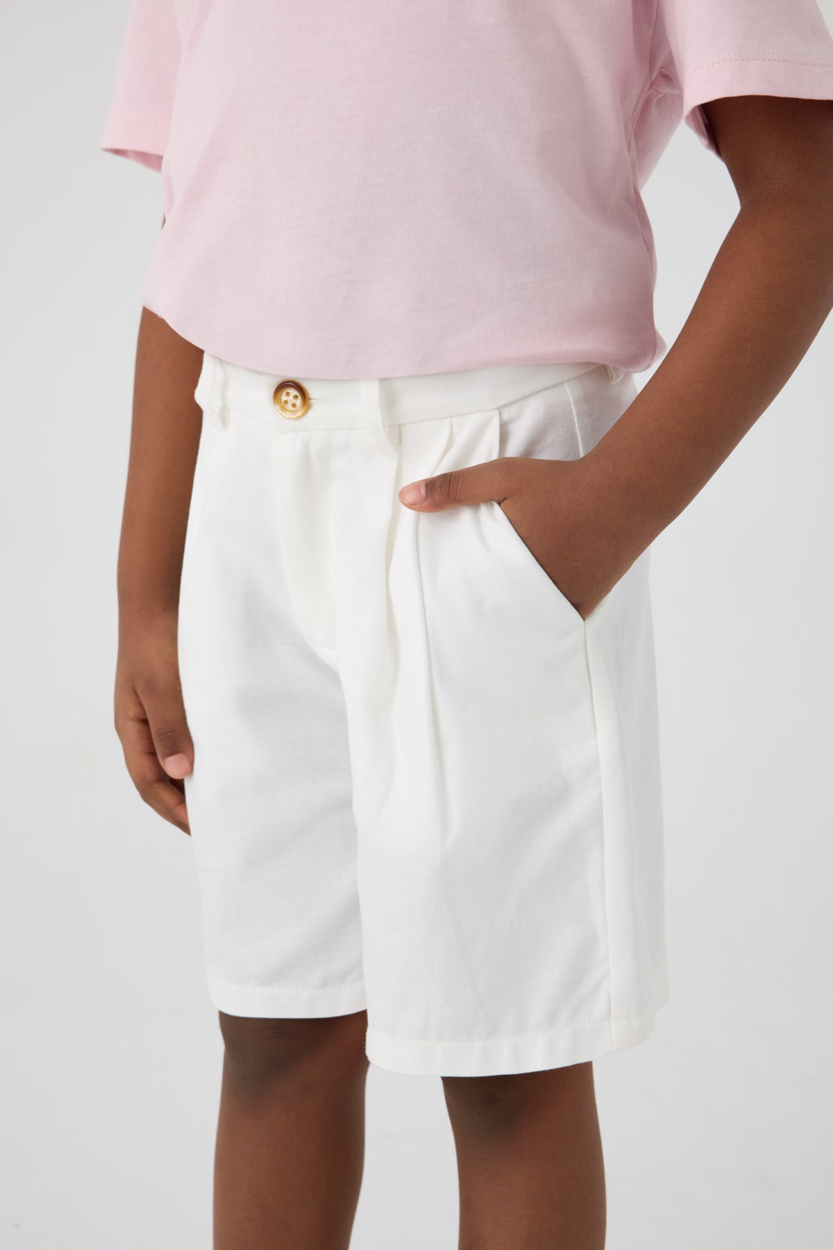Girl White Shorts