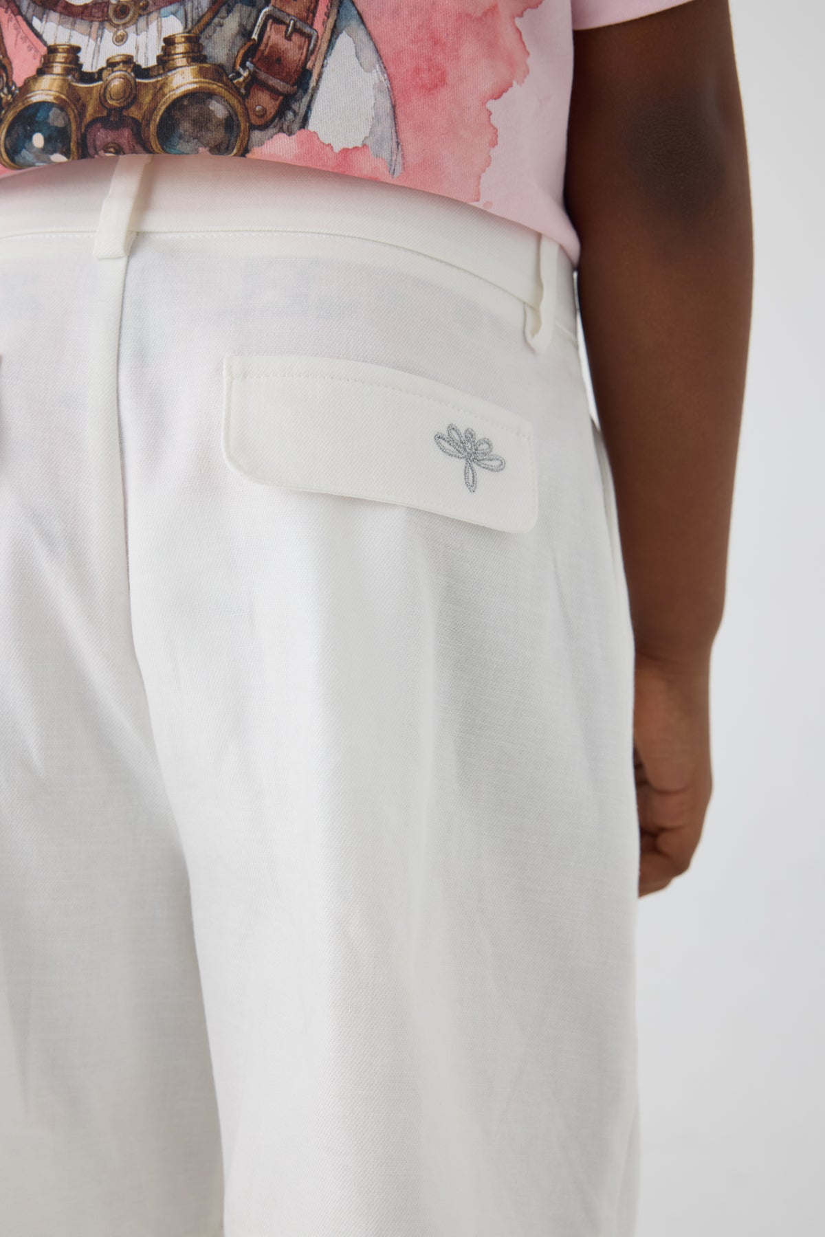 Girl White Shorts
