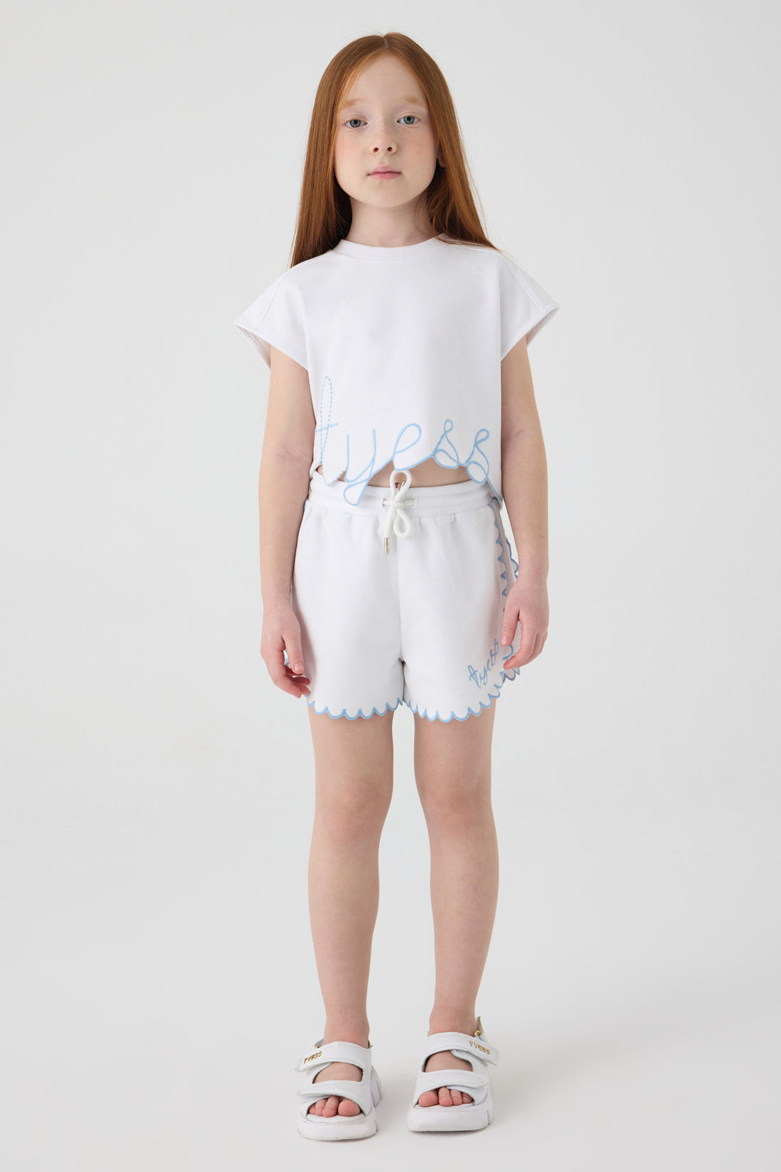 Girl White Shorts