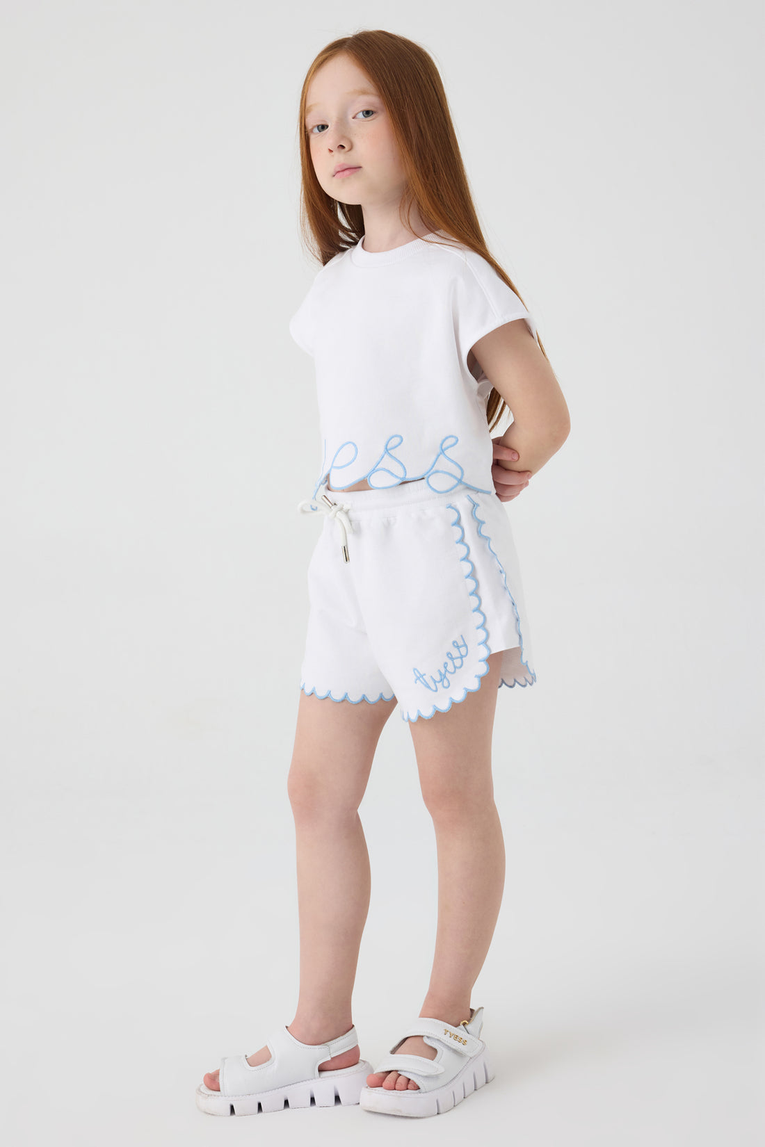 Girl White Shorts