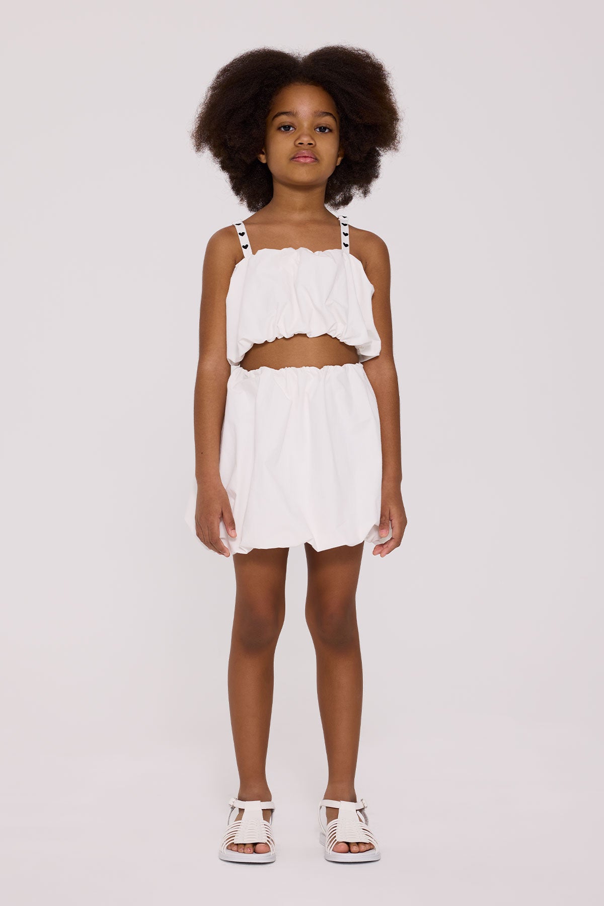 Girl White Skirt