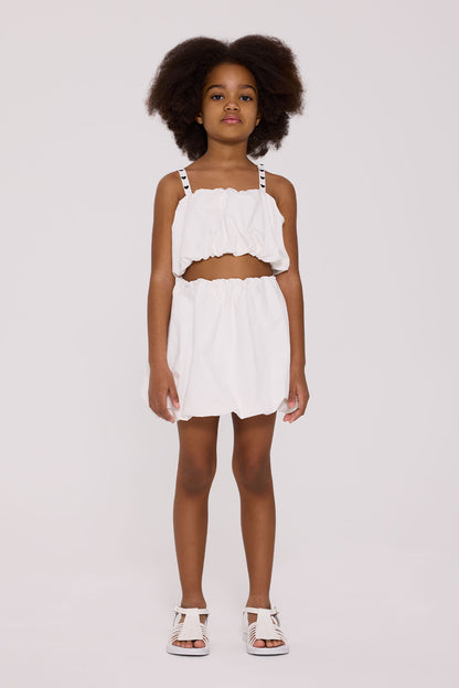 Girl White Skirt