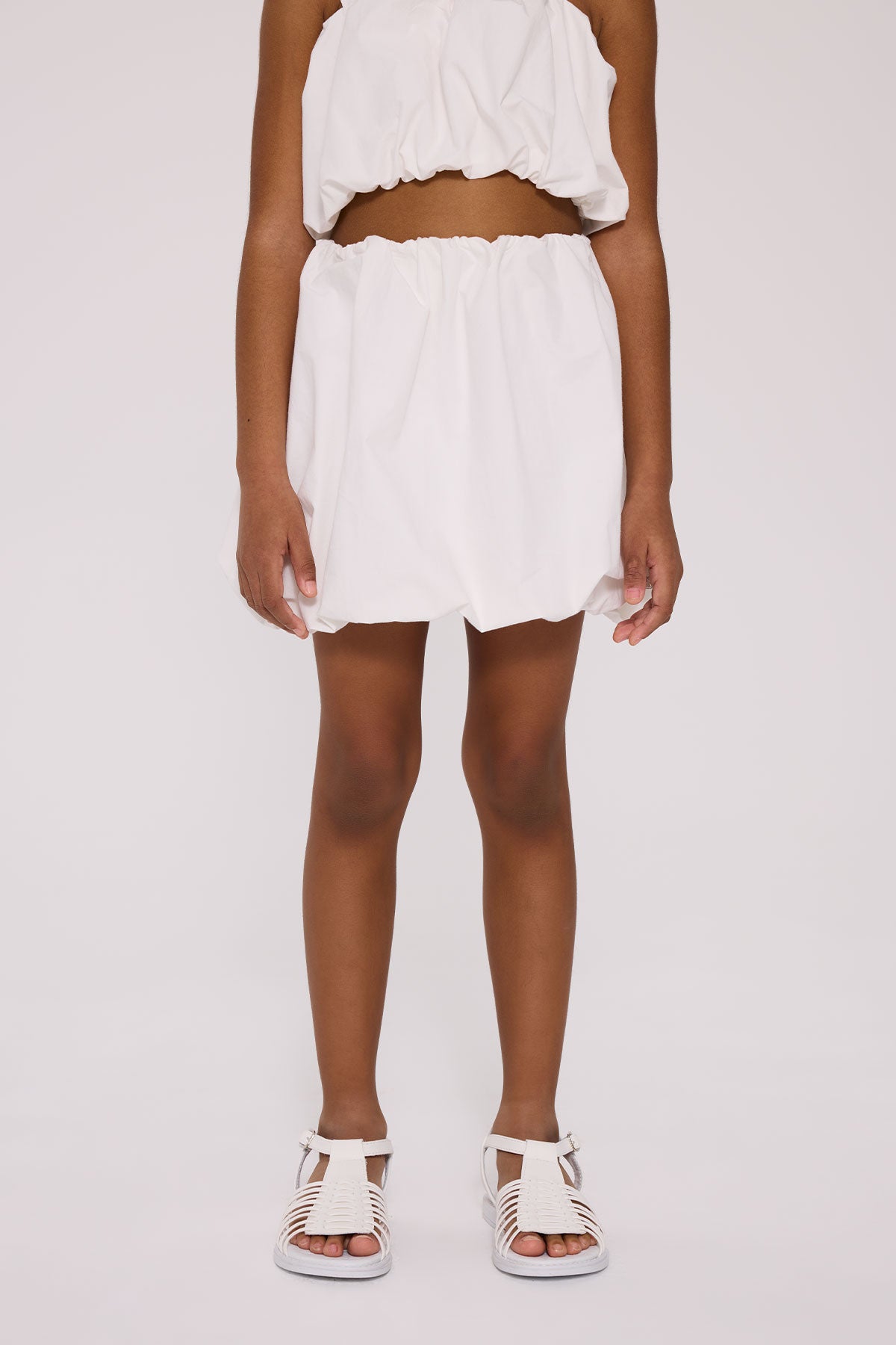 Girl White Skirt