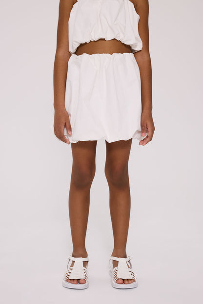 Girl White Skirt
