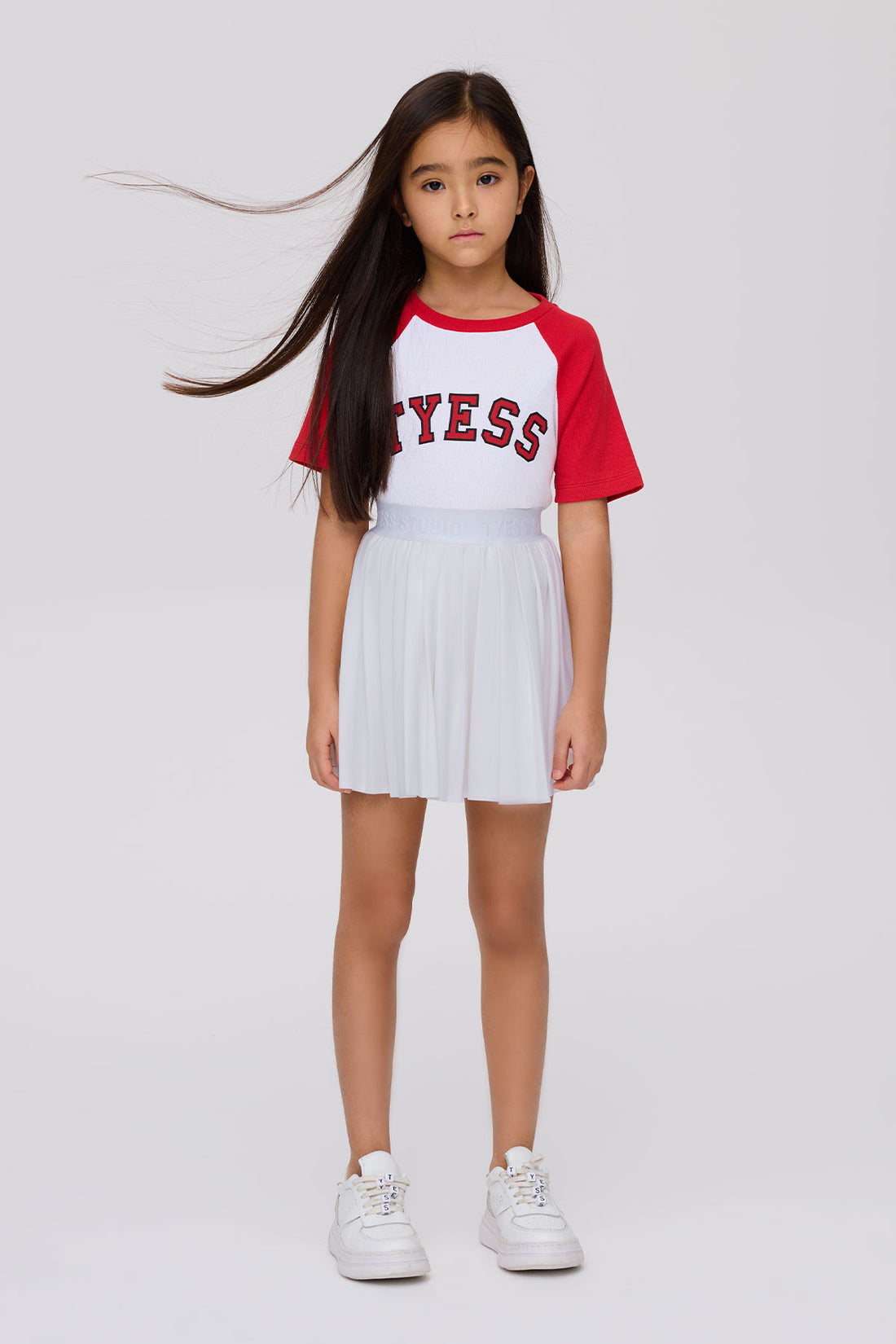 Girl White Skirt