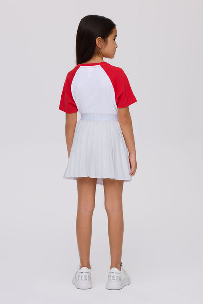 Girl White Skirt