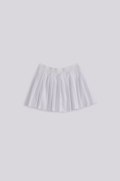 Girl White Skirt