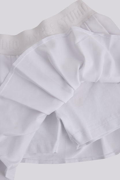 Girl White Skirt