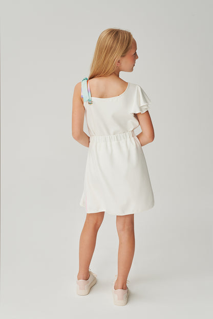 Girl White Skirt