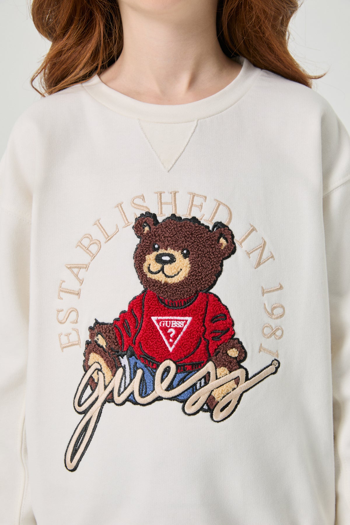 Girl White Sweatshirt