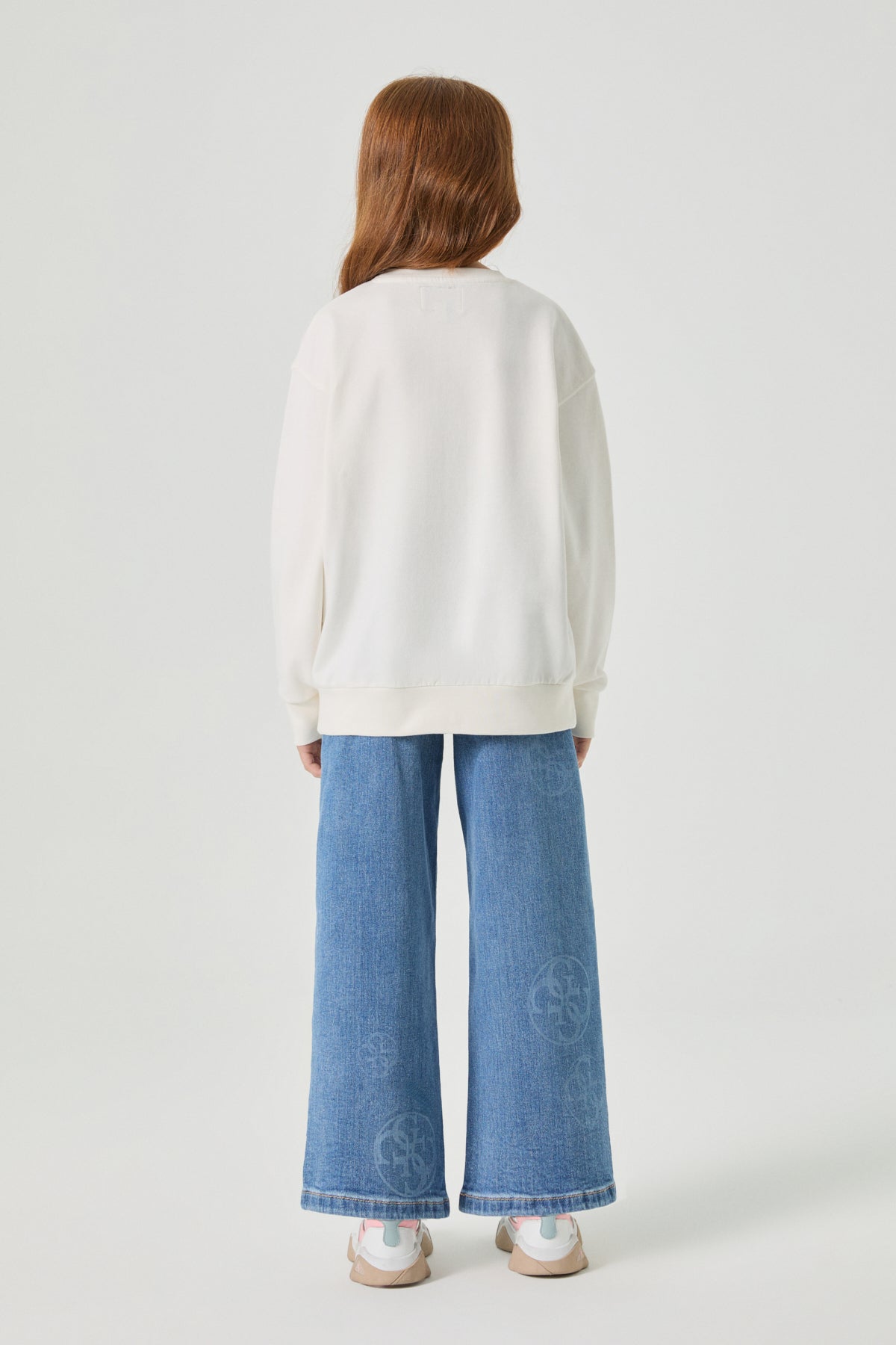 Girl White Sweatshirt