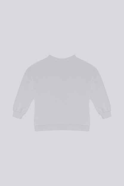 Girl White Sweatshirt