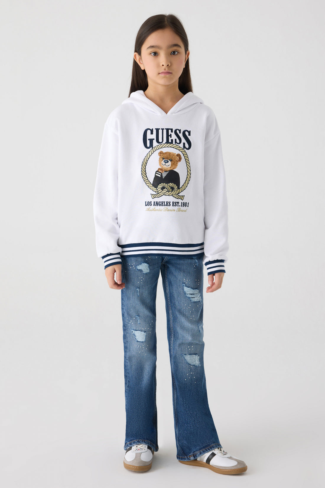Girl White Sweatshirt