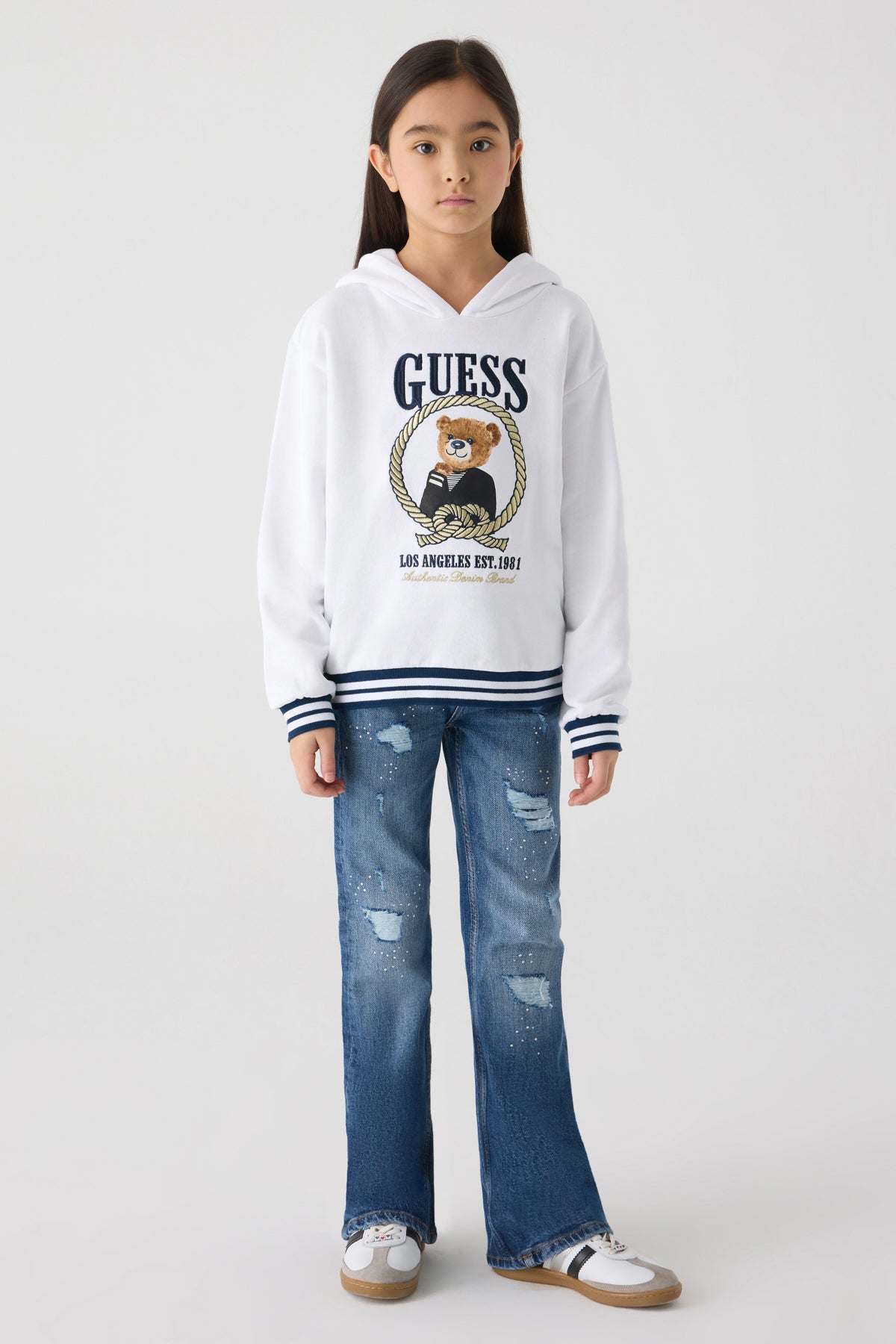Girl White Sweatshirt