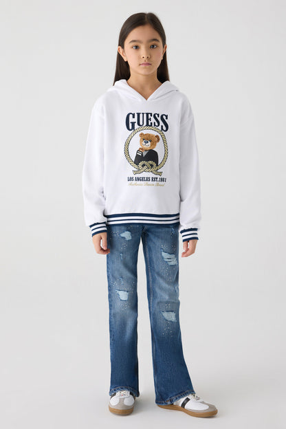 Girl White Sweatshirt