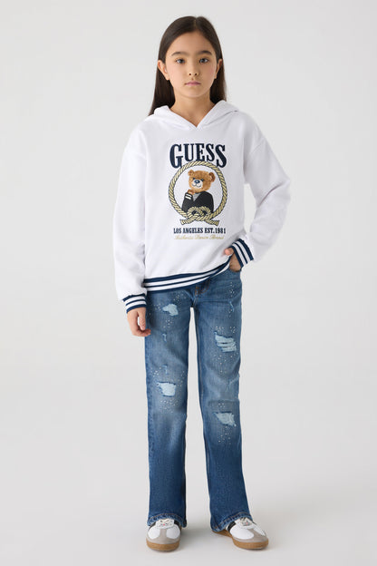 Girl White Sweatshirt