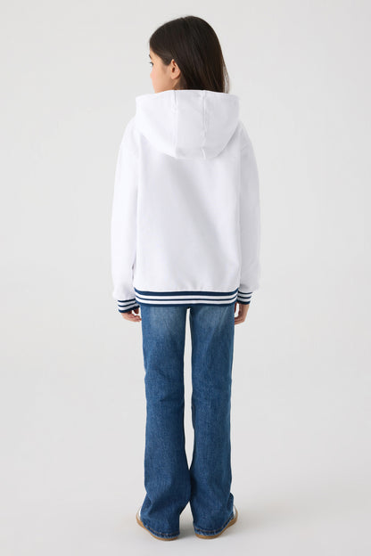 Girl White Sweatshirt