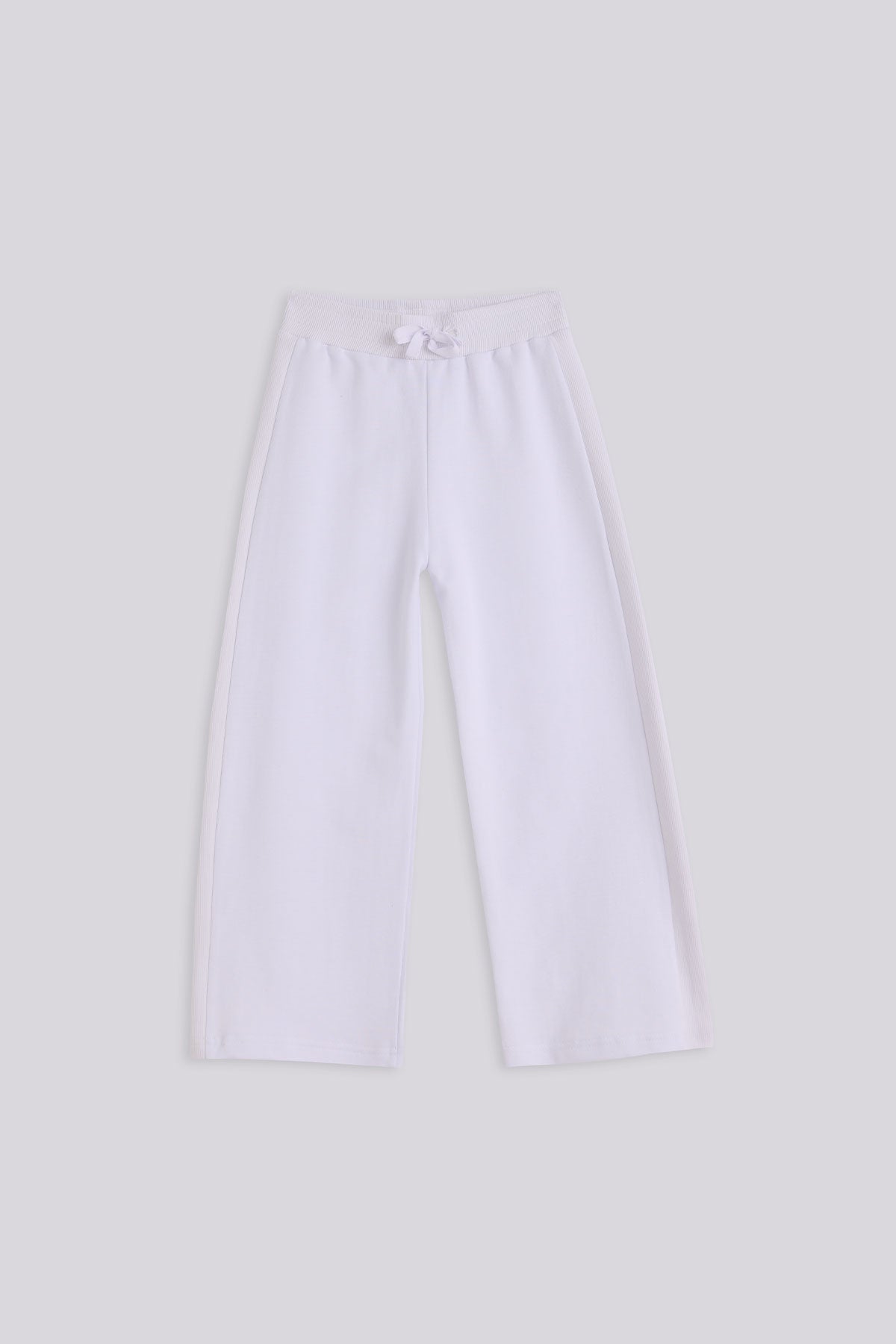 Girl White Tracksuit Bottom