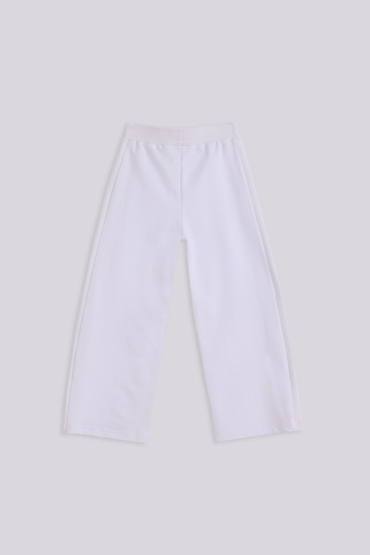 Girl White Tracksuit Bottom