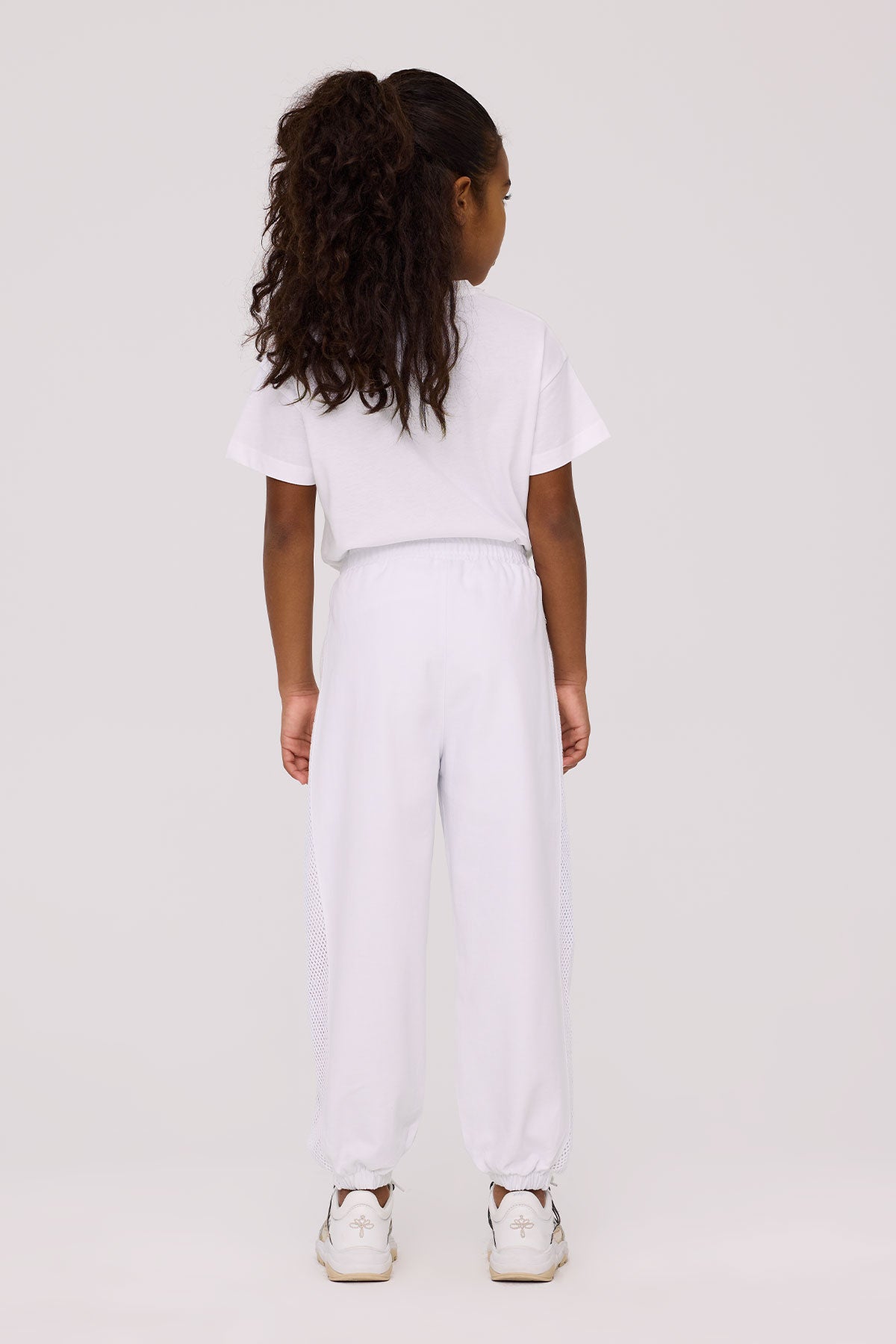 Girl White Tracksuit Bottom