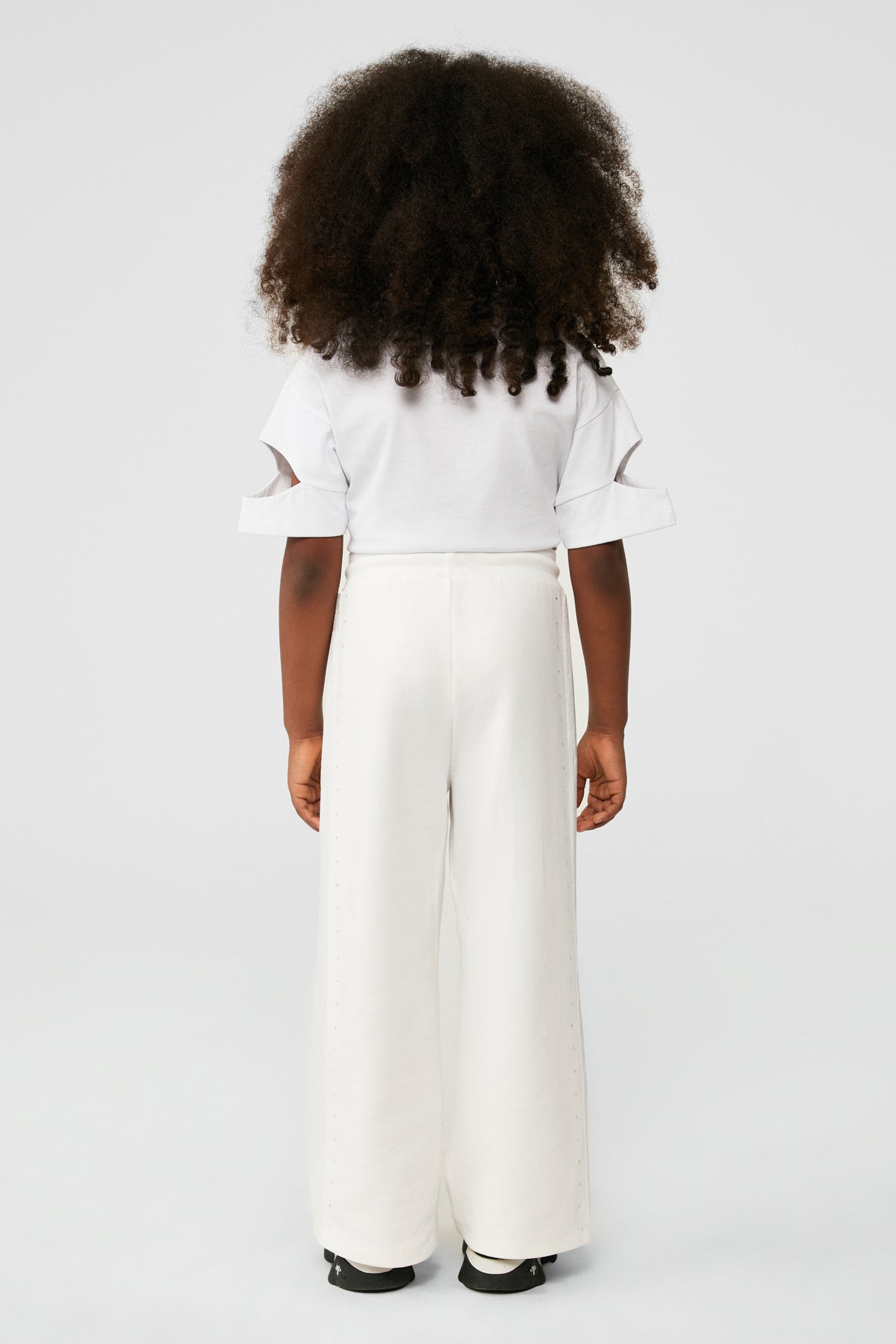 Girl White Tracksuit Bottom