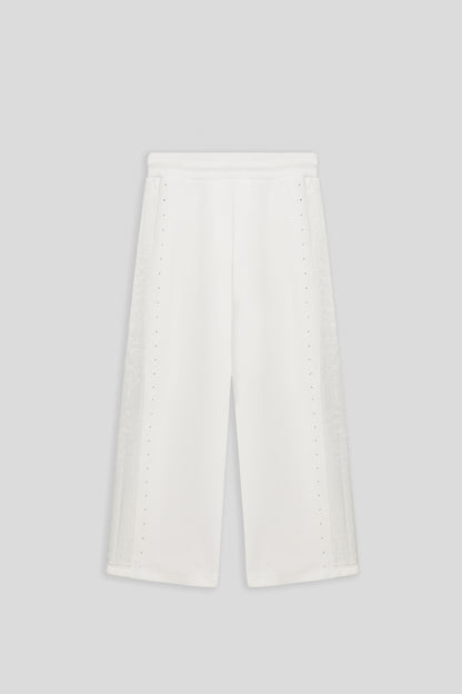 Girl White Tracksuit Bottom