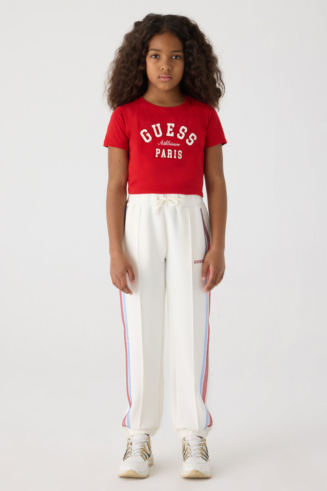 Girl White Tracksuit Bottom