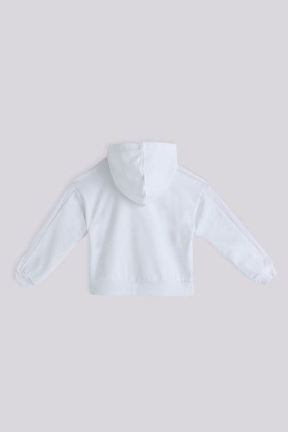 Girl White Tracksuit Top