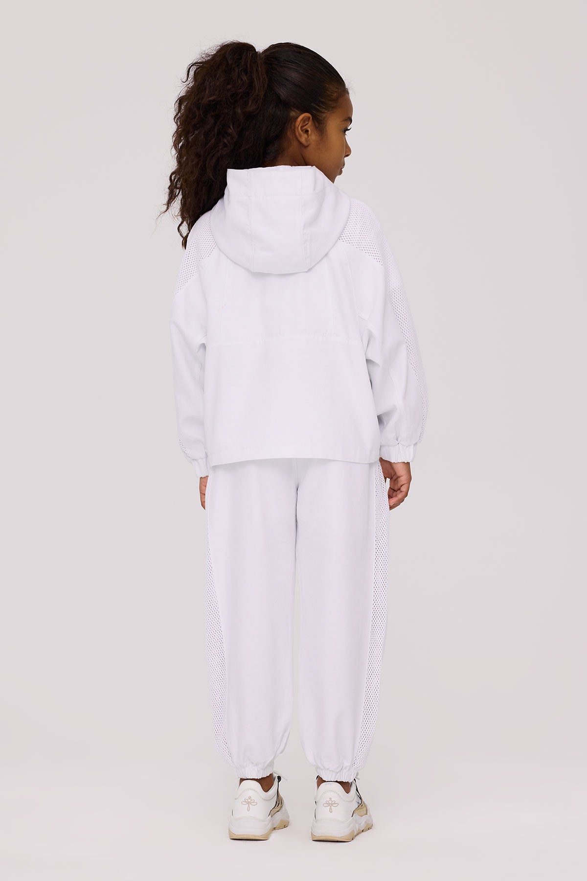 Girl White Tracksuit Top