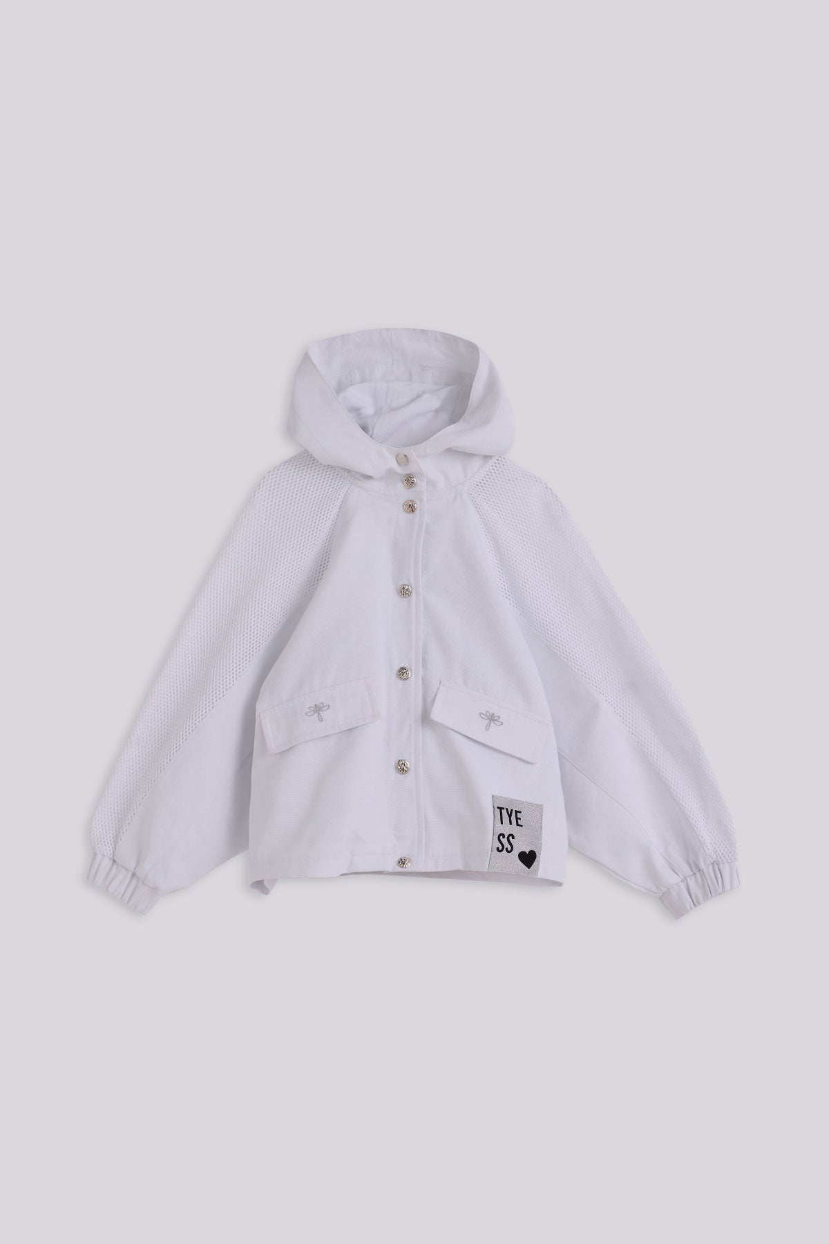Girl White Tracksuit Top
