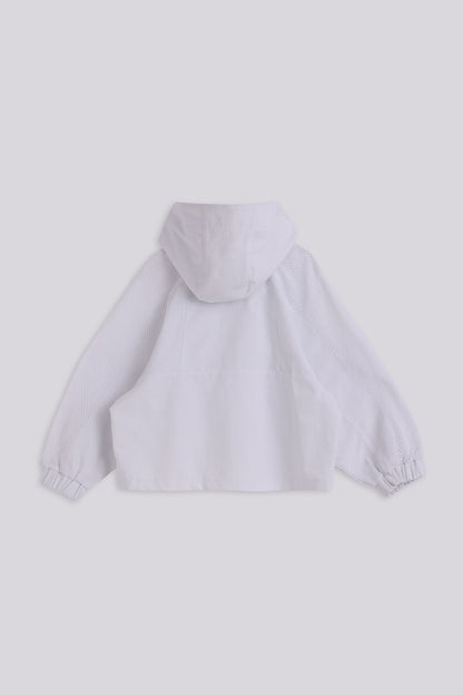 Girl White Tracksuit Top