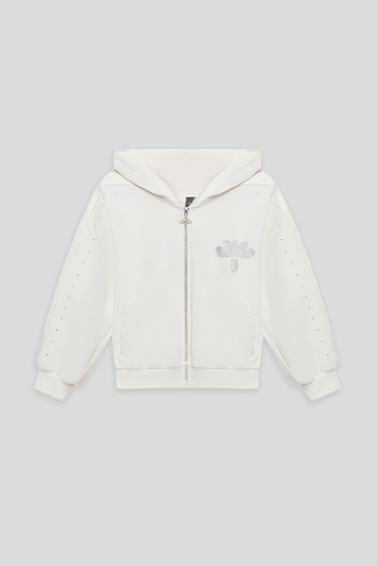 Girl White Tracksuit Top