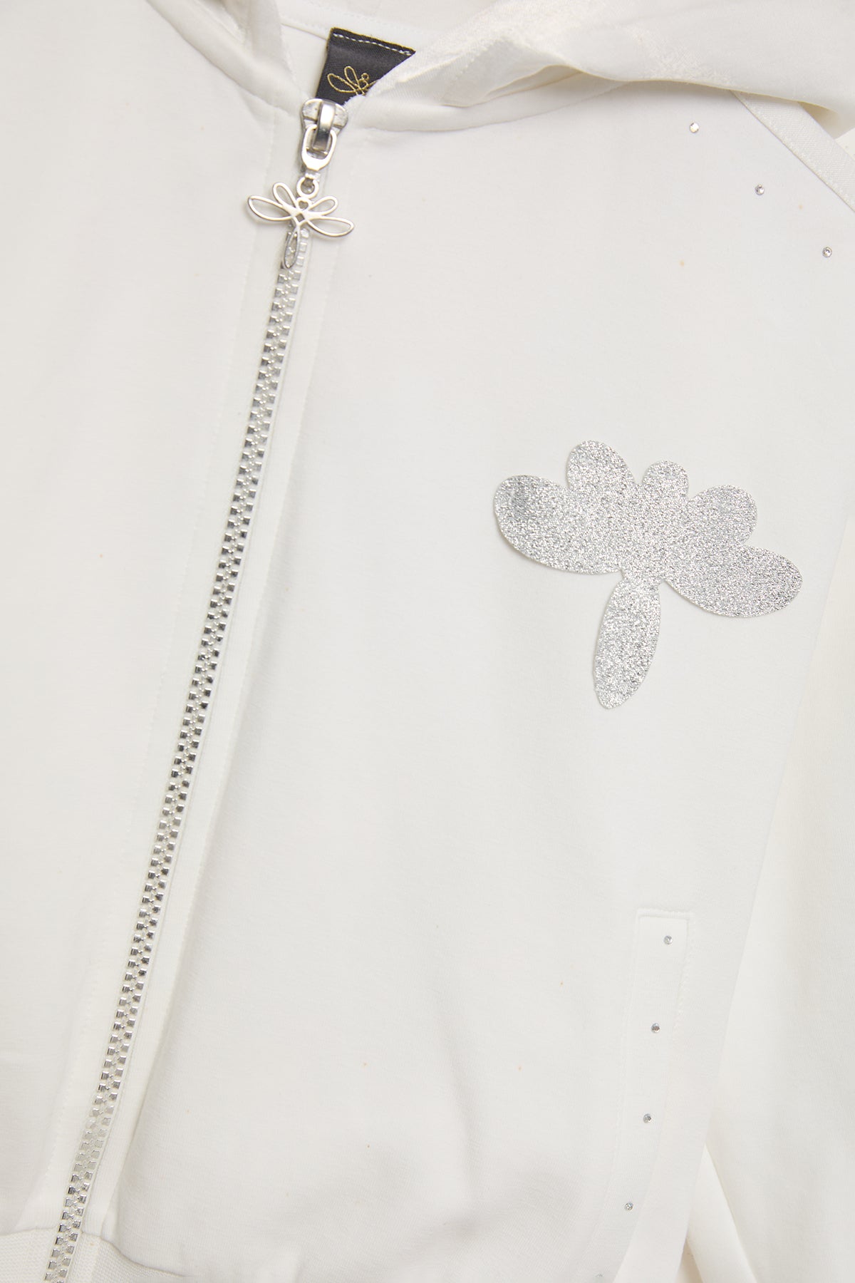 Girl White Tracksuit Top