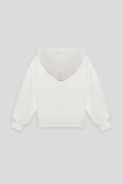 Girl White Tracksuit Top