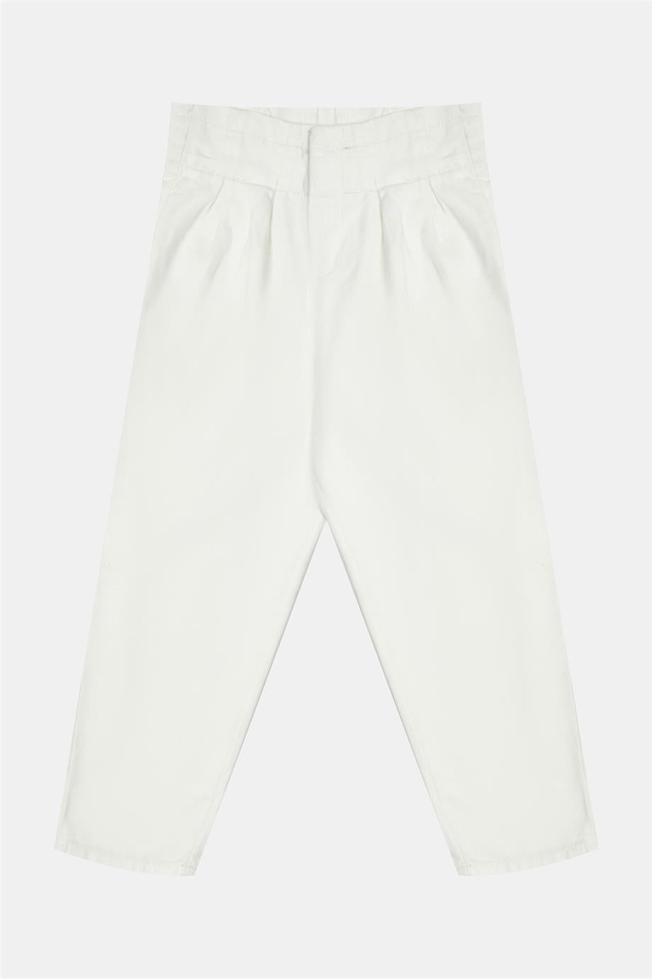 Girl White Trousers - BgStore