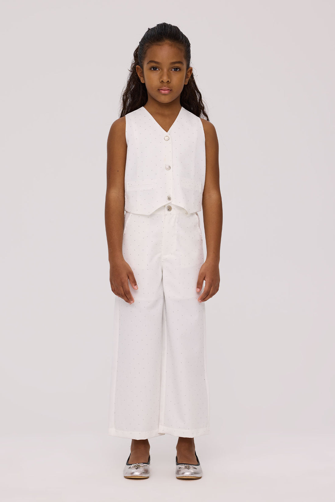 Girl White Trousers