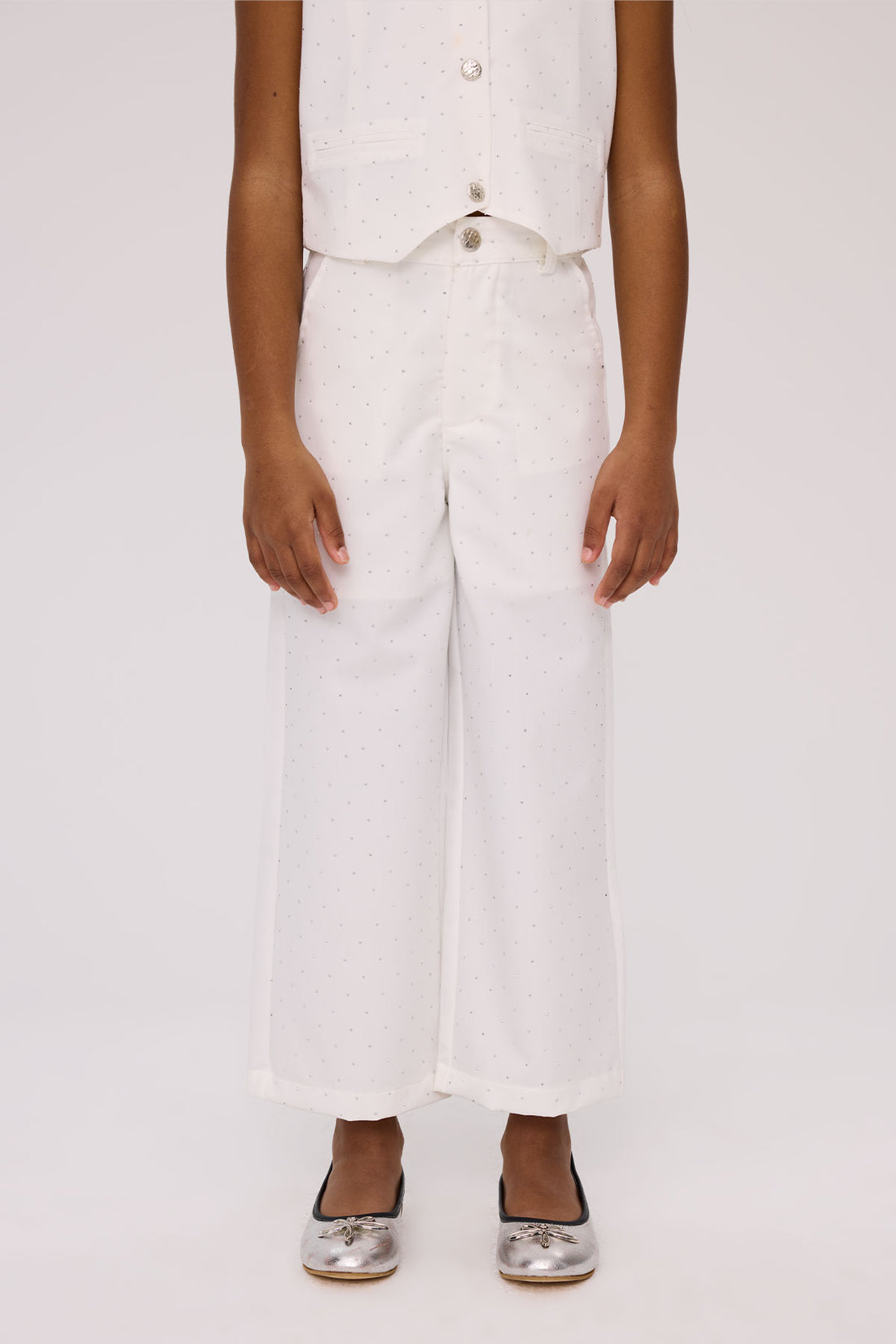 Girl White Trousers