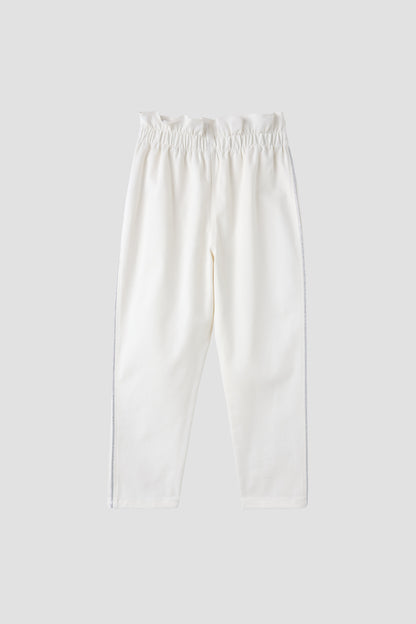 Girl White Trousers